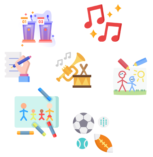 Crafts Clipart Co Curricular Activity - Extra Curricular Activities Icon,  HD Png Download , Transparent Png Image - PNGitem